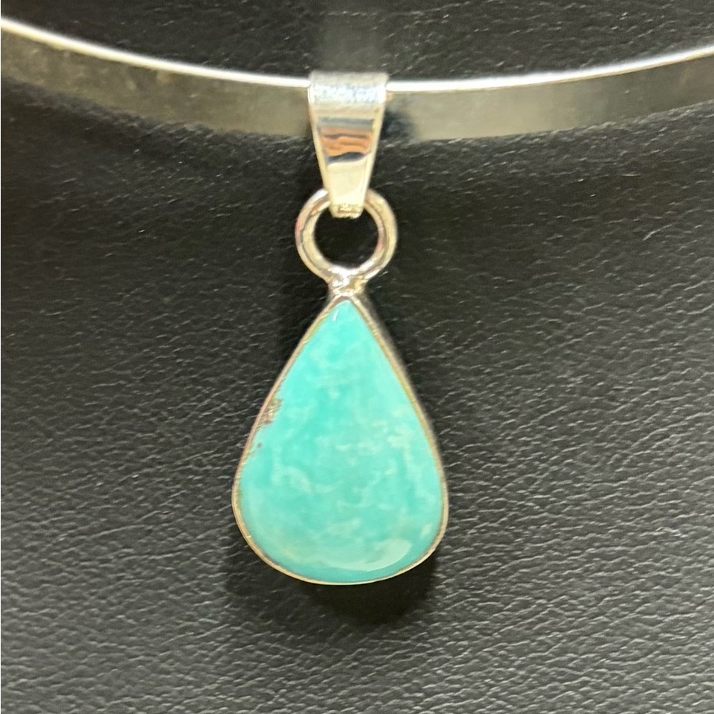 925 Sterling Silver and Turquoise Pendant